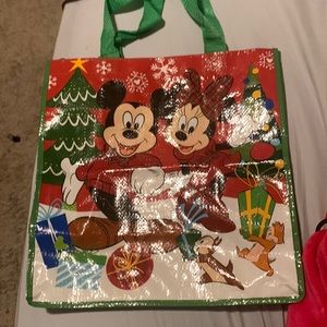 Mickey and Minnie Christmas reusable bag